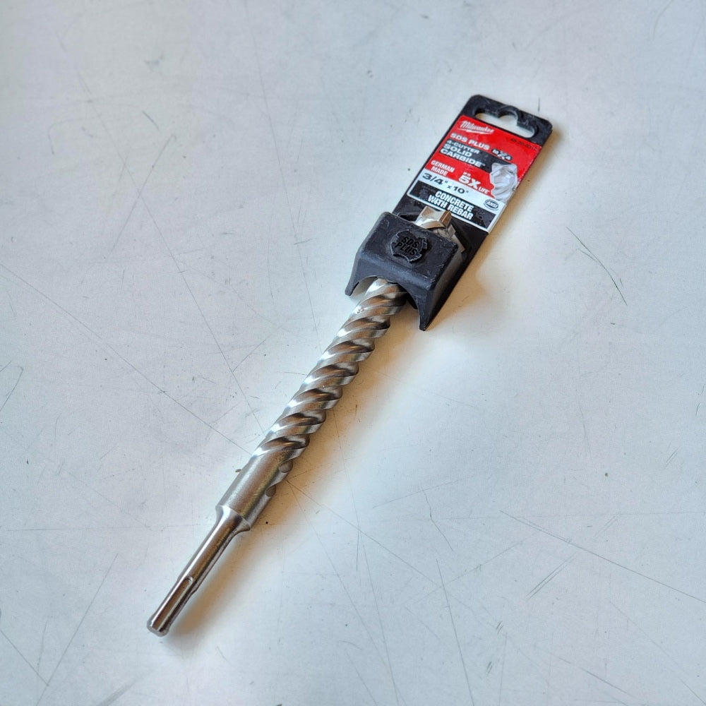 3/4 in. x 10 in. 4-Cutter SDS-Plus Carbide Drill Bit 3/4 in. x 10 in. 4-Cutter SDS-Plus Carbide Drill Bit